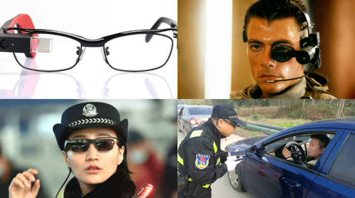 Technology in the fight against crime. - news, China, , Glasses, Smart Glasses, Police