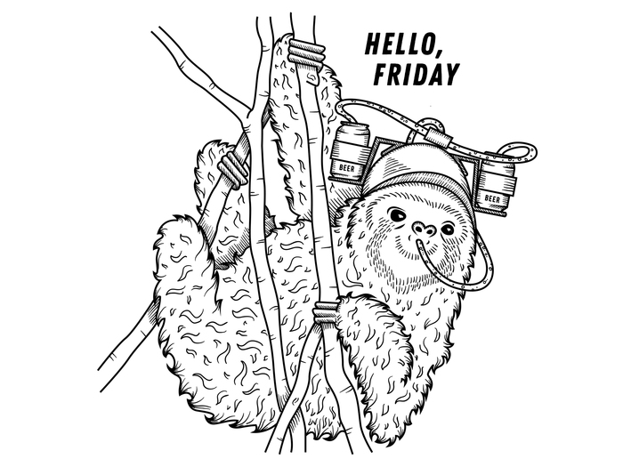 Hello Friday! - My, Friday, Beer, My, Illustrations