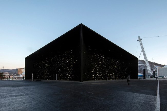 The darkest building in the world - Olympiad, Building, Building materials, Black, The science, Building, Emptiness, Корея