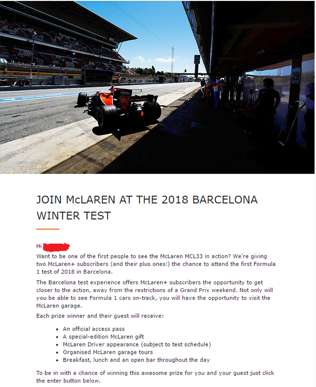 ��������������� � McLaren �� ������ ��������� � ��������� 2018 ����