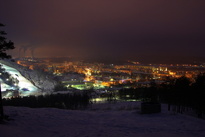 Miass at night. - Southern Urals, Miass