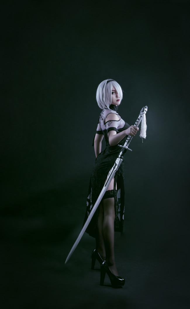 Nier: Automata - NIER Automata, Cosplay, Beautiful girl, Long-post, Yorha unit No 2 type B, Longpost