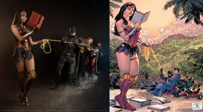 Power in knowledge - Dc comics, Cosplay, Wonder Woman, Batman, Aquaman, Flash