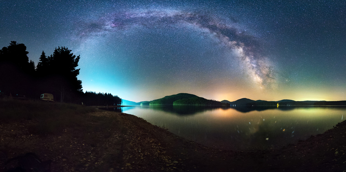 Milky Way. Bulgaria - Bulgaria, Night, Starry sky, Galaxy, Milky Way, Таймлапс