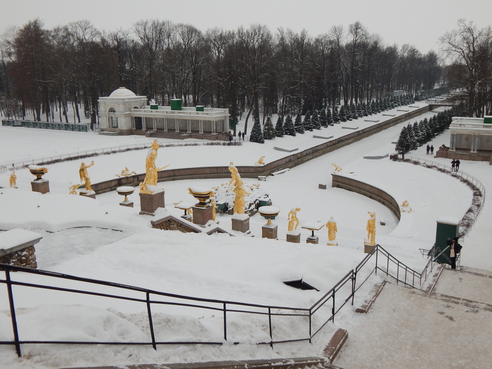 Peterhof in winter - My, Peterhof, Saint Petersburg, The photo, Longpost