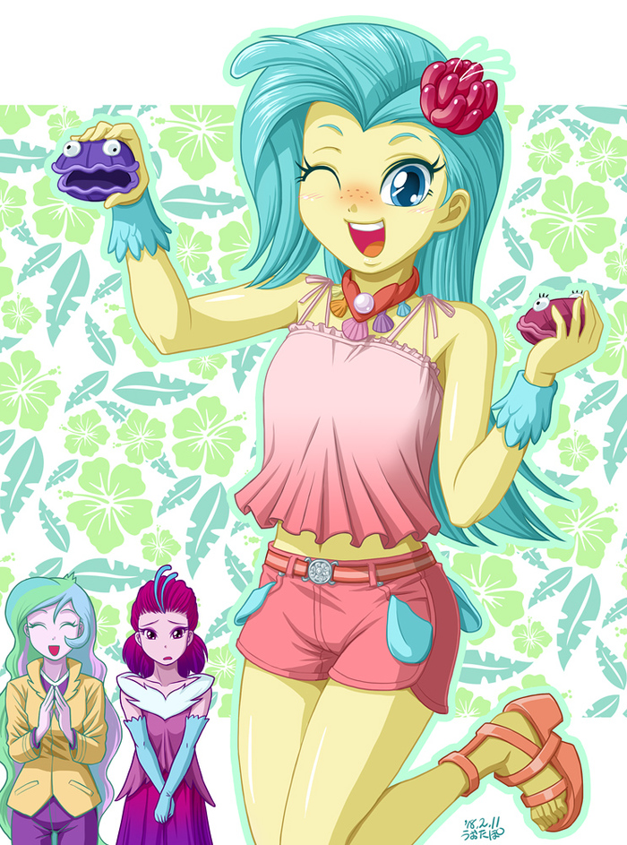 Princess Skystar - My Little Pony, Equestria Girls, Princess Celestia, Queen Novo, Princess Skystar, Uotapo