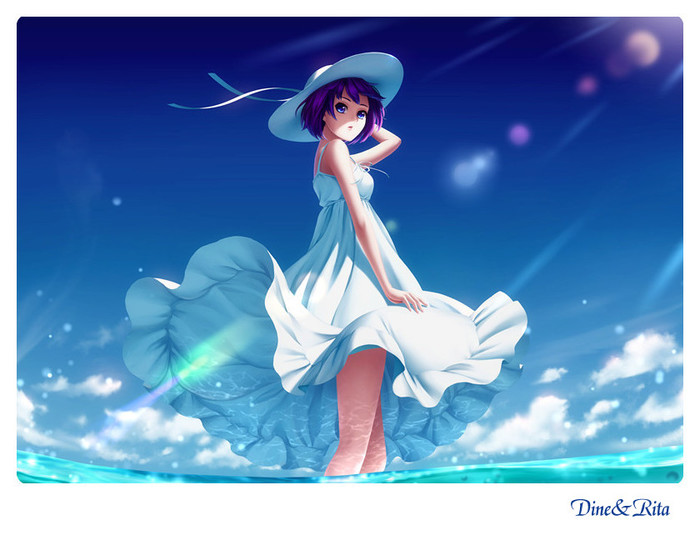 На берегу моря...