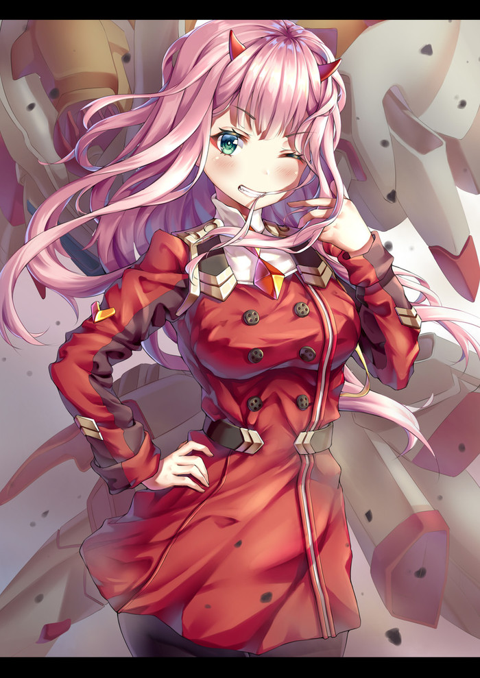 Anime Art - Anime, Anime art, Darling in the Franxx, Zero two