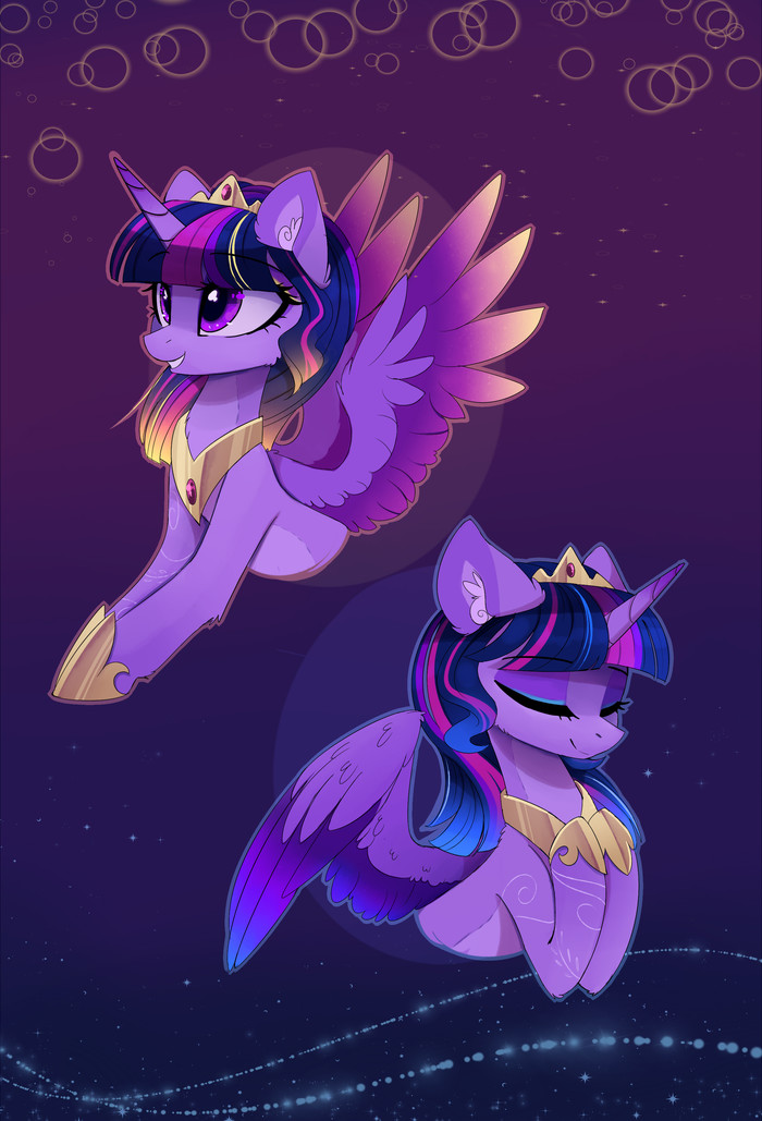 Day-Night Twilight by MagnaLuna - My Little Pony, Twilight sparkle, Magnaluna