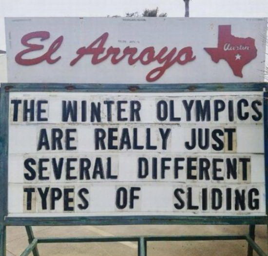 If you think about it, then - Slip, Olympiad, Winter Olympic Games