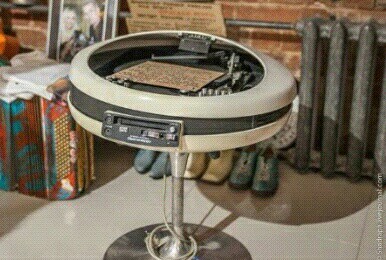 Vintage turntable! - My, Turntable, Everyday life, Museum, Made in USSR, Retro