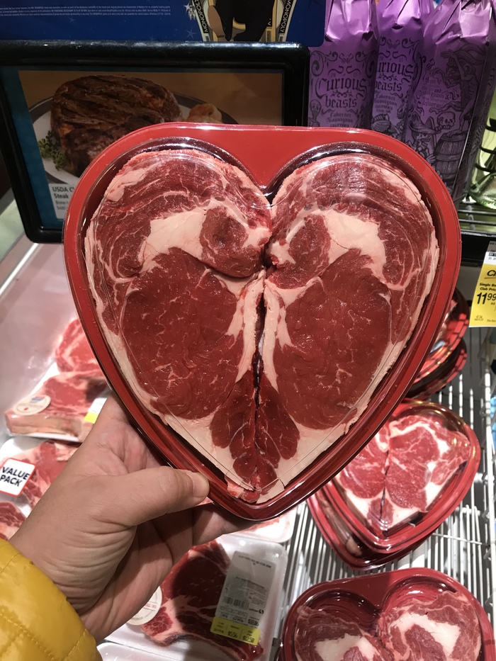 The right Valentine! - My, Meat, Steak, Valentine