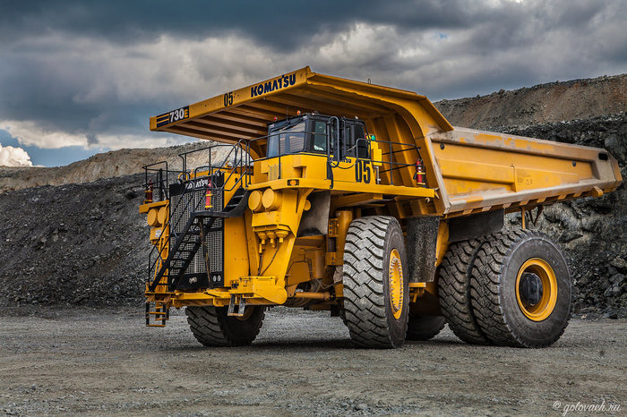 Gigantor. Mining dump truck Komatsu 730E. Test Drive. - Test Drive, Report, Dump truck, Komatsu, Longpost