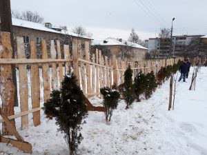 Boarding school near Pskov has been building a slab fence for 7 years - Fence, Pskov, School, news