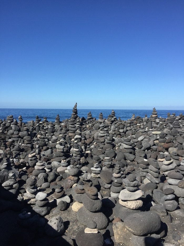 Puerto de La Cruz, Tenerife - My, Ocean, Calmness, Equilibrium, A rock, Tenerife, Longpost