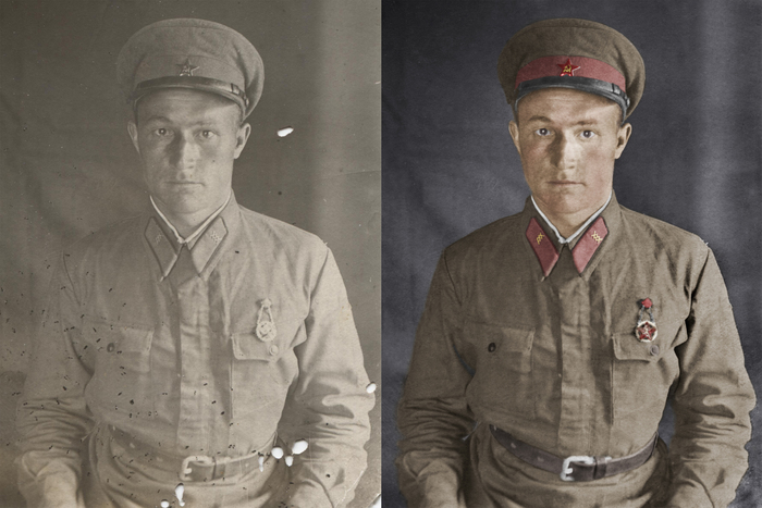 Restoration and colorization of photography - Photo restoration, My, Colorization