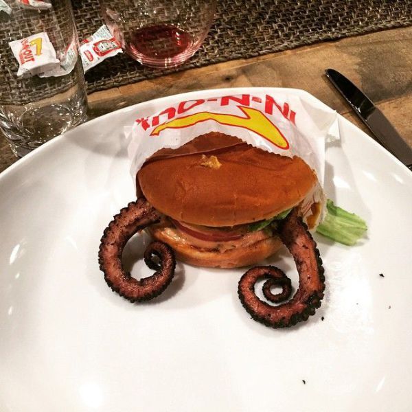 Sprutoburger - Hamburger, Octopus, Tentacles