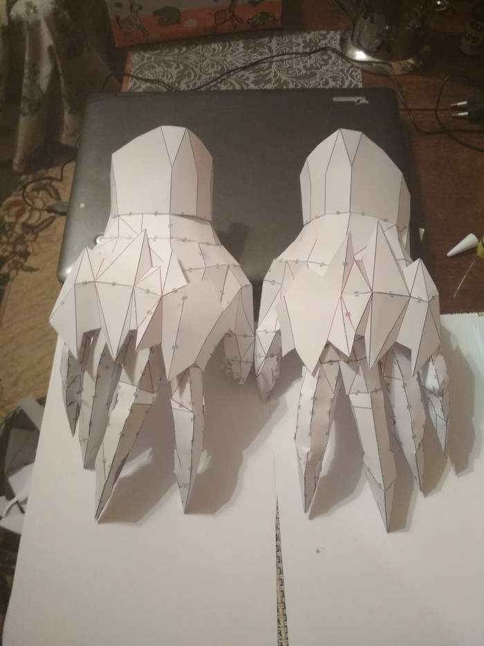Armor of Sauron (started) - My, Lord of the Rings, Pepakura, Hobby, Modeling, Longpost, Papercraft