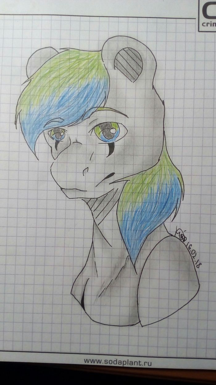 Even strange (oh green eyebrow), I forgot how to decorate (I didn’t really know how) - My, Drawing, My little pony