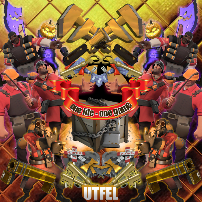 I made a collage in flash based on my favorite game Team Fortress 2 - My, Team Fortress 2, Photoshop, , Game art, 