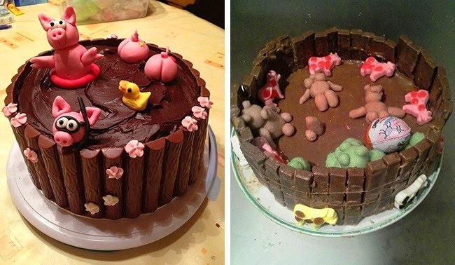 Expectation and reality - Cake, Failure, Expectation and reality, Longpost