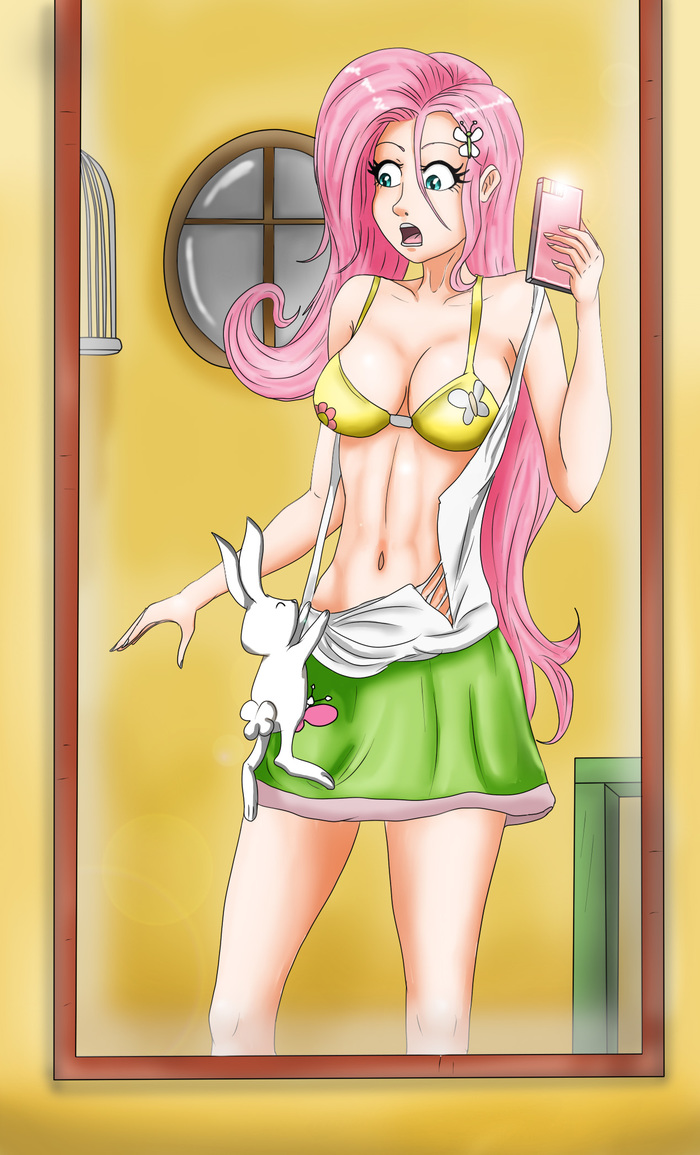 Fluttershy selfie - NSFW, My, Fluttershy, My little pony, Equestria girls, Selfie