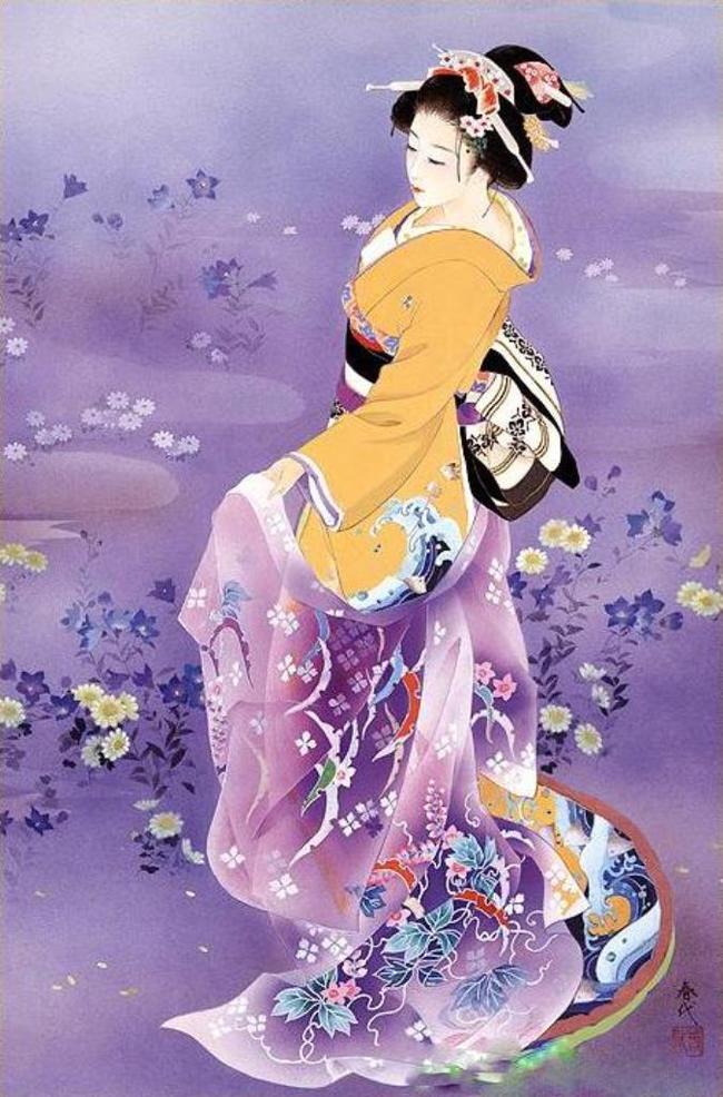 Beautiful geisha in the work of Haruyo Morita. - Art, Girls, Japanese, Geisha, Longpost