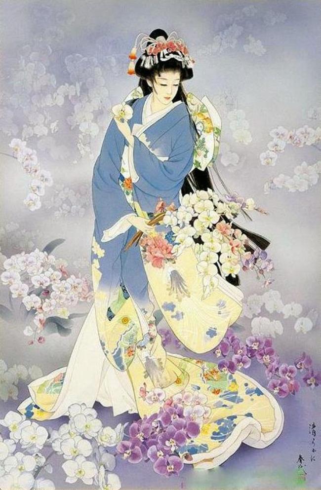 Beautiful geisha in the work of Haruyo Morita. - Art, Girls, Japanese, Geisha, Longpost