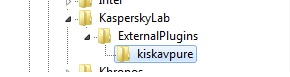 Касперский - Лаборатория Касперского, Реестр, Kiskavpure