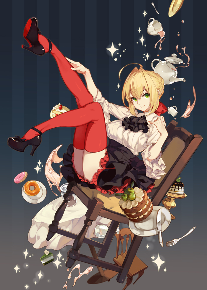 FATE/PARTY NIGHT - Fate, Fate grand order, Nero claudius, Saber Extra, Anime, Longpost