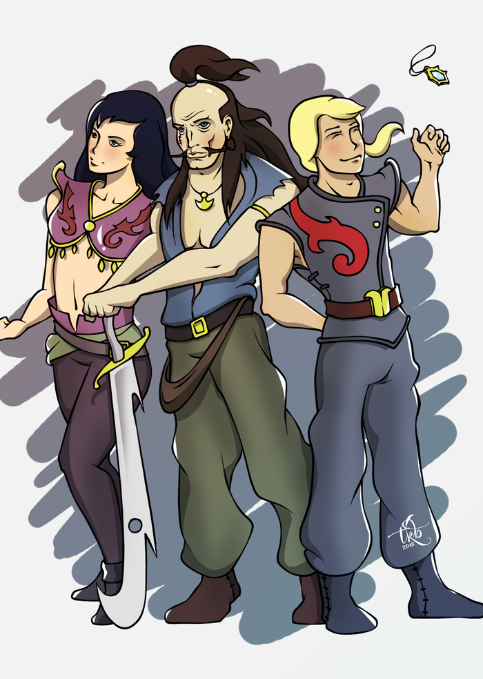 Dark Water Pirates - My, Art, Tkb, Fictional characters, Cartoons, Nostalgia, The Pirates of Dark Water