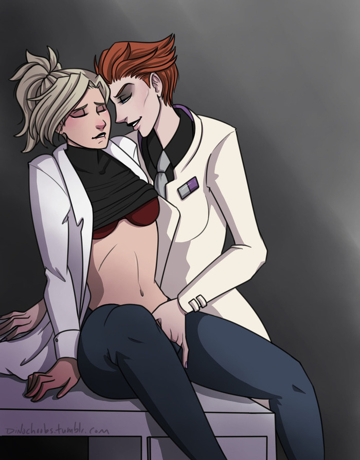 Moira&Mercy - NSFW, Overwatch, Lesbian, Moira, Mercy