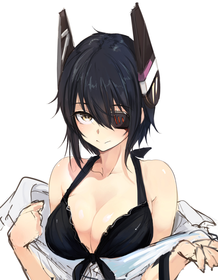 Tenryuu - Kantai Collection, Tenryuu, Аниме, Anime Art, Swimsuit