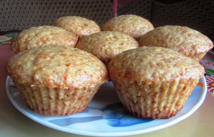 Lean orange muffins - My, Recipe, Video recipe, Cake, Lenten dishes, , Bakery products, Video, Longpost