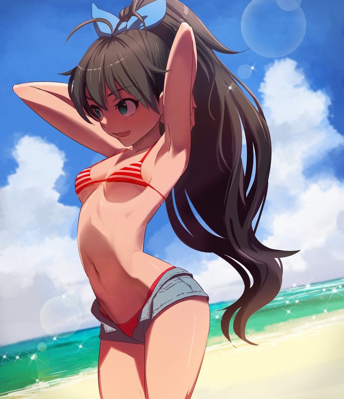 Ganaha Hibiki art - Anime art, Ganaha hibiki, The idolmaster, Idolmaster Cinderella Girls, Anime