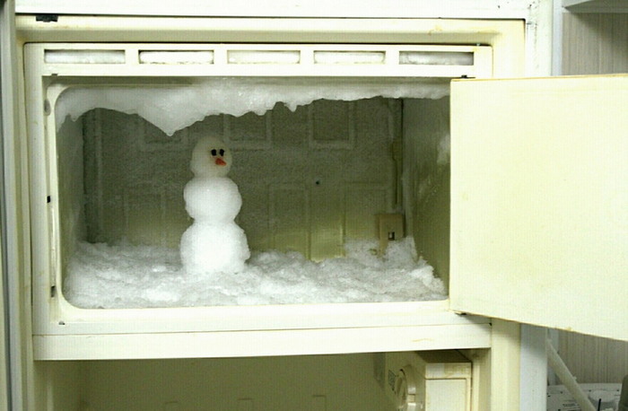 When the freezer is empty - snowman, Freezer