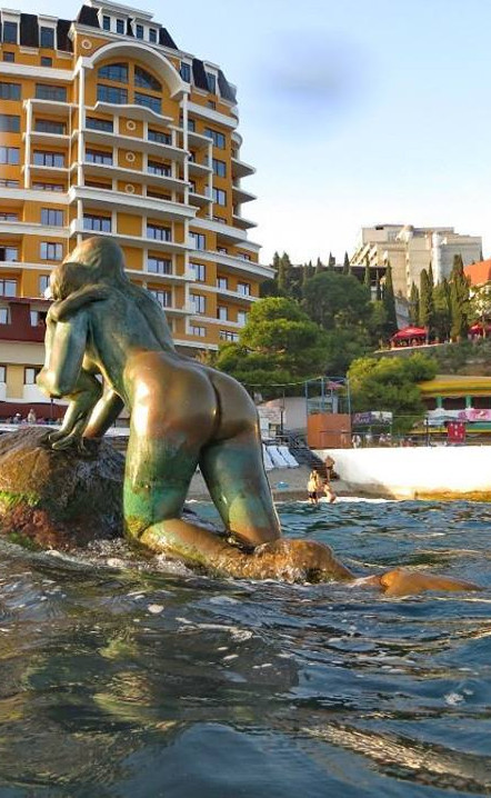 Long-suffering mermaid. - Crimea, the little Mermaid, Sculpture, History of Crimea, Longpost