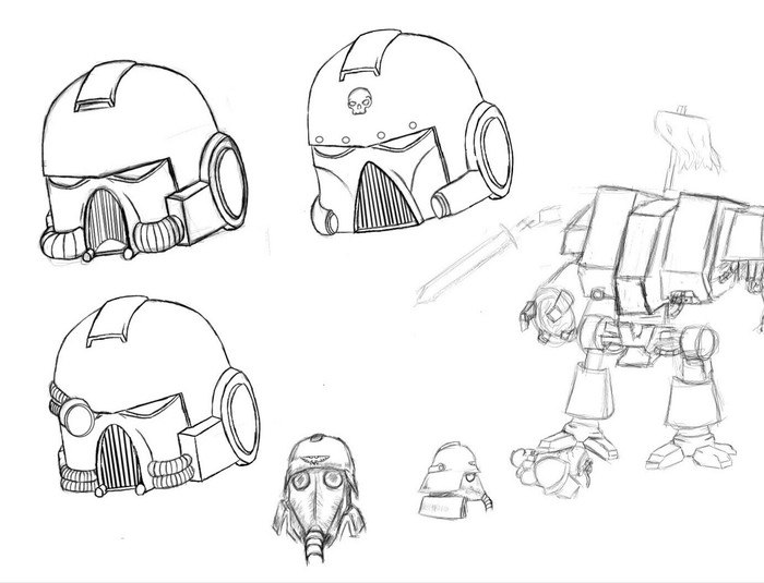 Waha Sketches - Warhammer 40k, My, My, Sketch