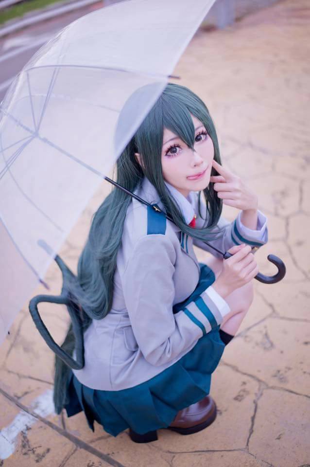 Tsuyu - by - Mon - Косплей, Аниме, Boku no Hero Academia, Asui Tsuyu, Девушки, Mon, Длиннопост