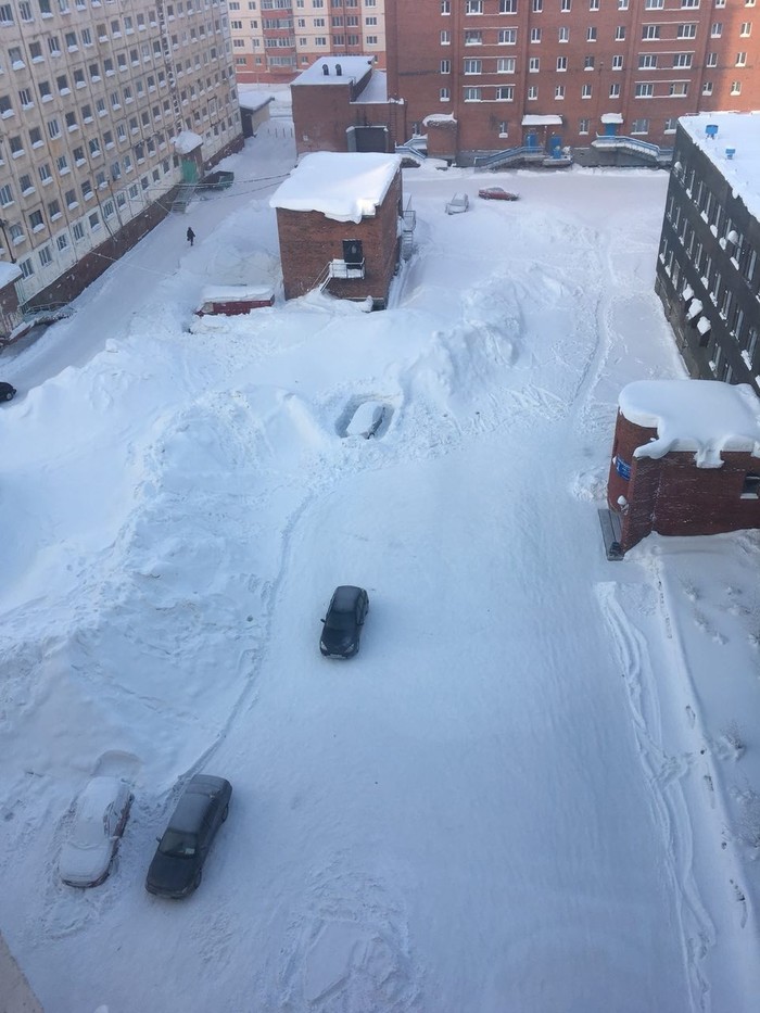 Dug out. - My, Winter, Snow, Norilsk, Car, Longpost