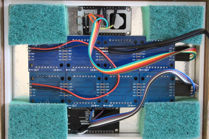 WIFI clock on ESP8266 and MAX7219 with web interface - My, Esp8266, , Arduino, Nodemcu, Video, Longpost