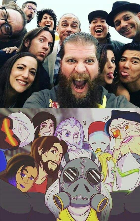 Actors and their heroes (Overwatch) - My, Actors and actresses, Overwatch, The photo, Images