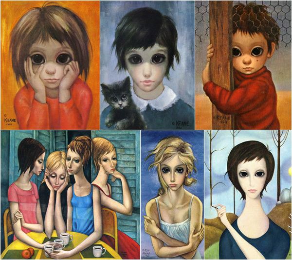 LIGHT SAD PAINTING MARGARET KEANE / MARGARET KEANE - Art, Modern Art, Margaret Keane, Longpost