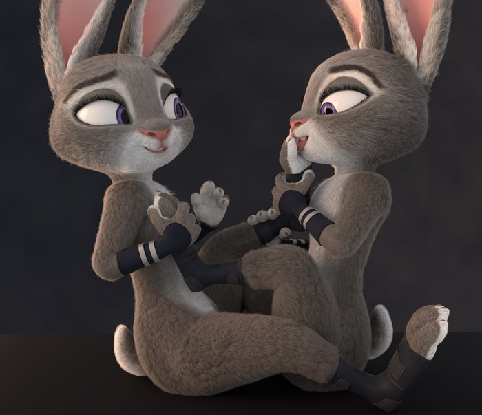 Here are 2 more goodies for you - NSFW, Zootopia, Zootopia, Judy hopps, 3D modeling, Fan art, Fan work, Longpost