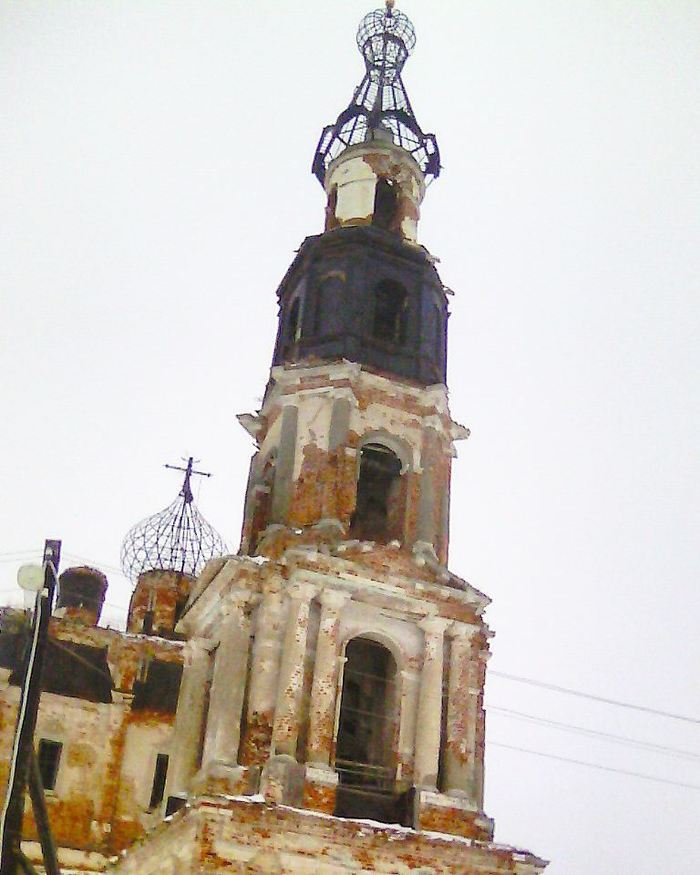 Trinity Church in Coy - The photo, Fuck aesthetics, Church, Tver region, Sonkovo, Devastation, Provinces, Text