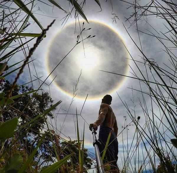 An unusual natural phenomenon struck the inhabitants of Brazil - Halo, Nature, Phenomenon, Brazil, Optical phenomenon, , Sky, beauty, Longpost
