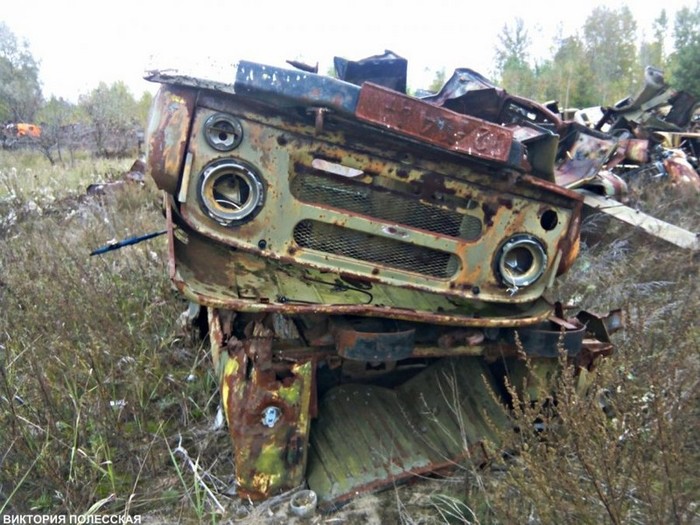 Rassokha - a cemetery of equipment in Chernobyl 2018 - My, Chernobyl, Cemetery of Machinery, Radiation, Zuo, Longpost