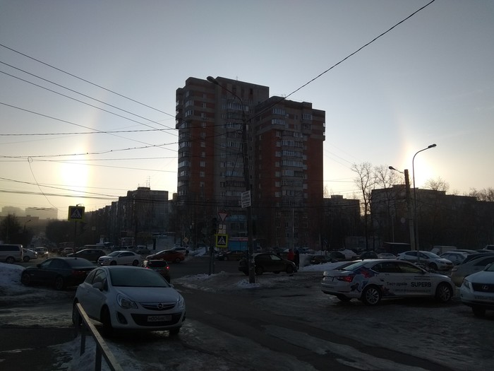 Гало в Нижнем Новгороде - Моё, Гало, Солнце, Нижний Новгород