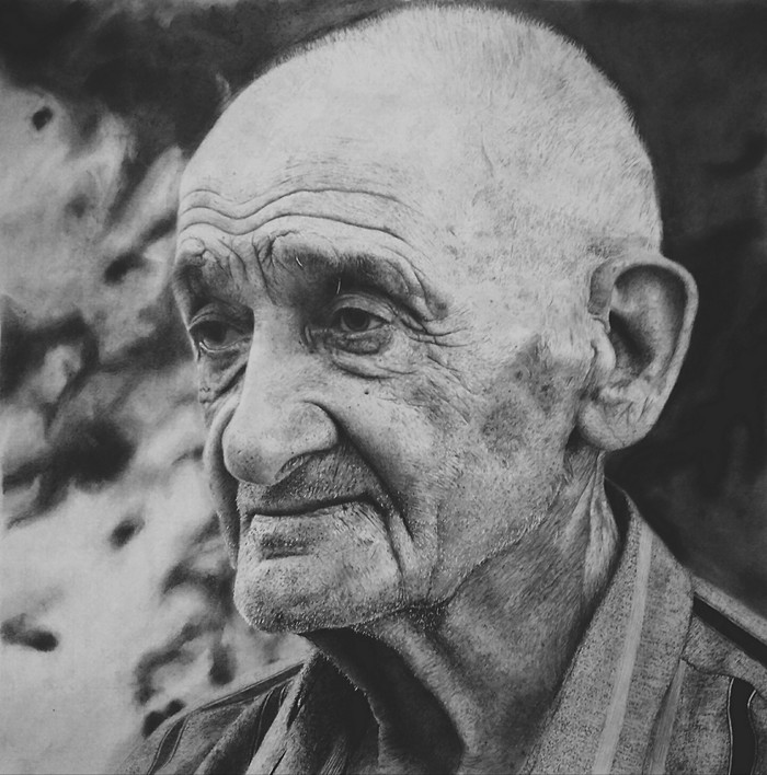 My new drawing #24 - My, Portrait, Pencil, Men