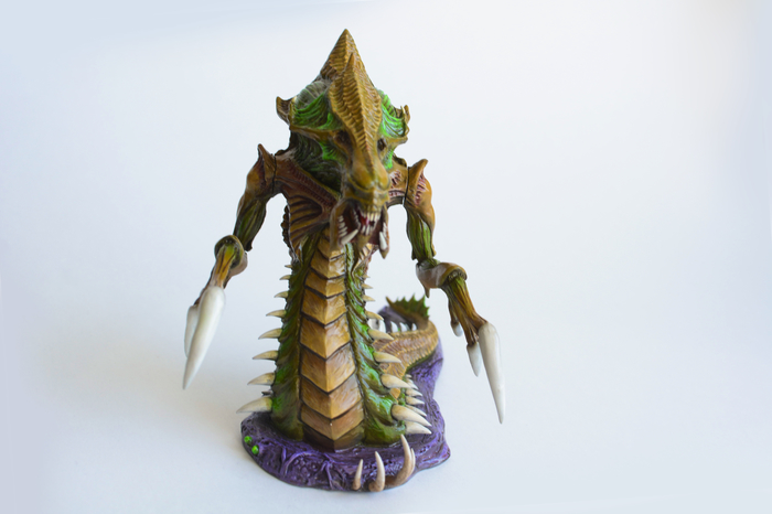 Hydralisk Figurine(StarCraft 2) - My, Starcraft 2, Starcraft, Handmade, Лепка, Polymer clay, Sculpture, Figurines, Zerg, Longpost